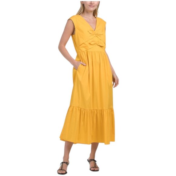 ANNE KLEIN Bow Detail Modern Midi Dress - Picture 1 of 2